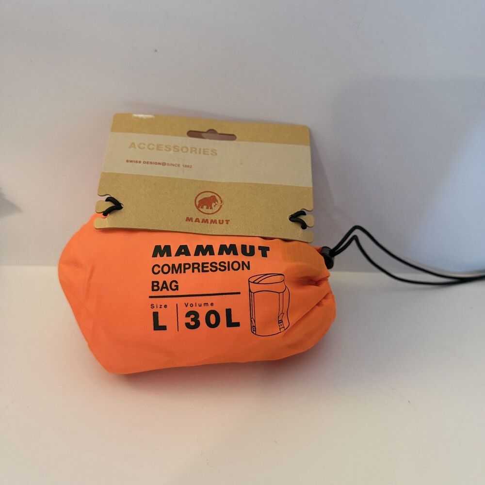 Mammut NWT Compression Sack Large Vibrant Orange Camping Hiking Backpacking New